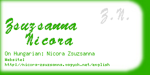 zsuzsanna nicora business card